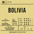 Etiqueta de Bolivia Lavado — Bourbon Amarillo — D'Panas Coffee